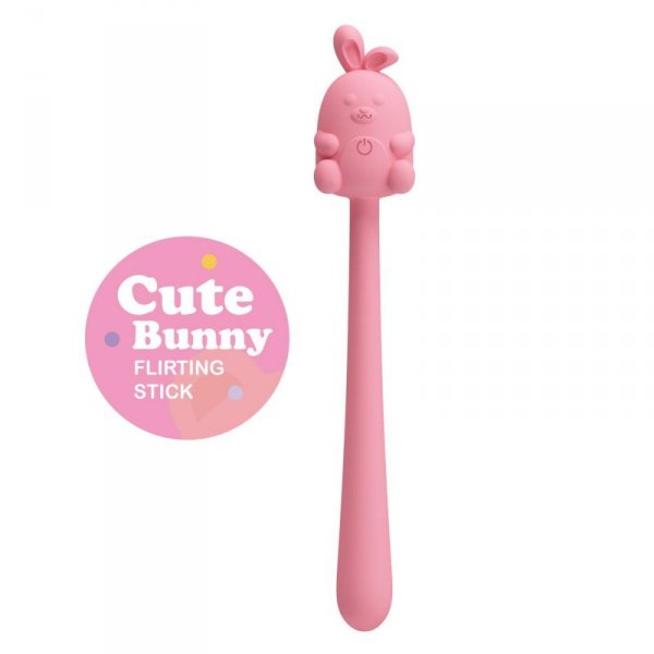 CUTE BUNNY, Flirting Stick, 7 vibration functions, Magnetic USB charging