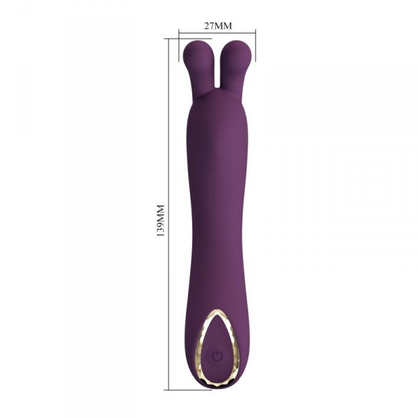 PRETTY LOVE - DJ RABBIT, 10 vibration functions, Silicone, Magnetic USB charging