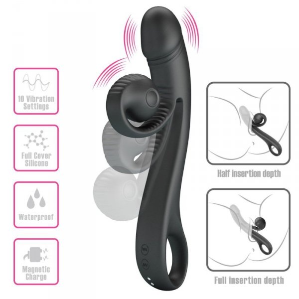 PRETTY LOVE - Love Romance Selma Snail Rabbit – Black