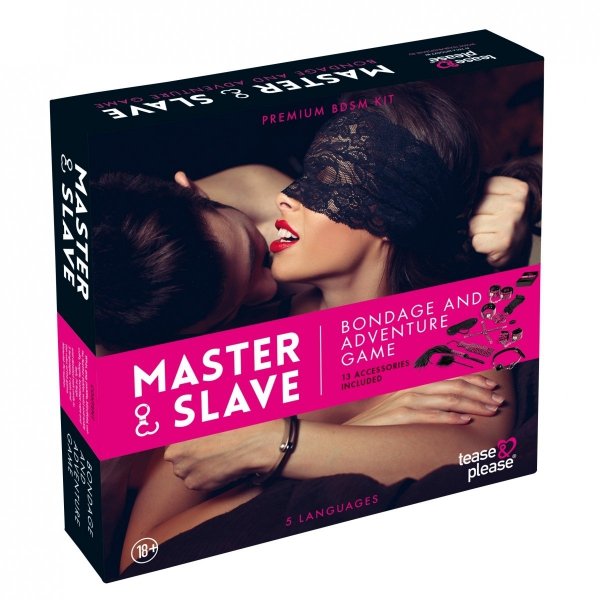 Tease&amp;Please Master &amp; Slave Bondage Game Beige - gra erotyczna ''władca i sługa'' (magenta)