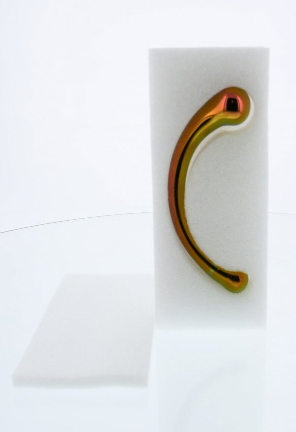 Dream Toys Glamour Glass Curved Wand - szklane dildo