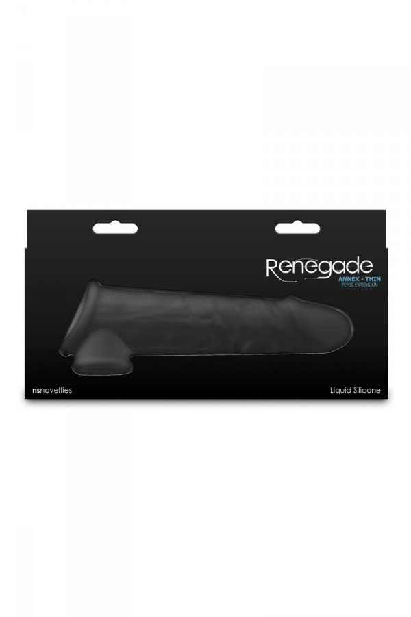 NS Novelties Renegade Annex Thin Black - nakładka na penisa (czarny)