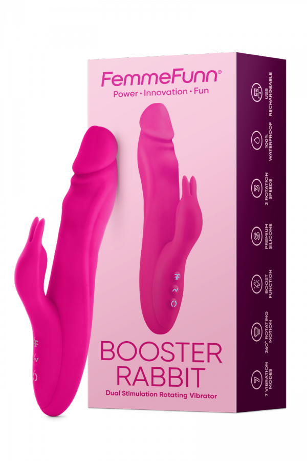 FEMMEFUNN BOOSTER RABBIT PINK - wibrator króliczek (różowy)