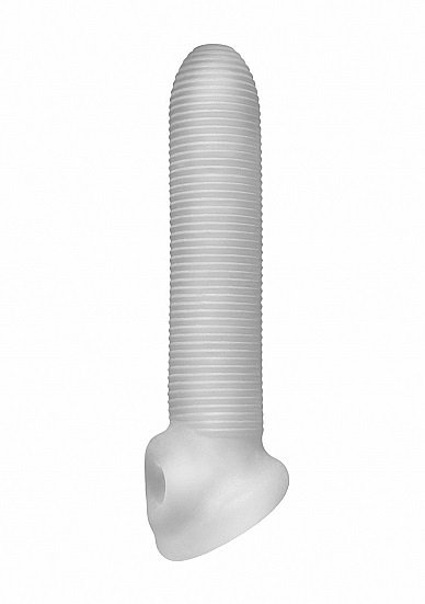 Perfect Fit Fat Boy Micro Ribbed Sheath 7,5'' - nakładka na penisa (przezroczysty)