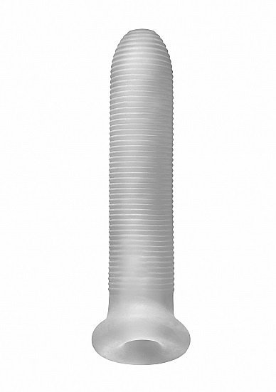 Perfect Fit Fat Boy Micro Ribbed Sheath 7,5'' - nakładka na penisa (przezroczysty)