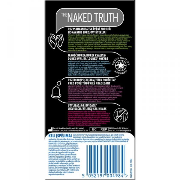 Durex Performance Intense - Prezerwatywy stymulujące/ opóźniające wytrysk (1op./10szt.)