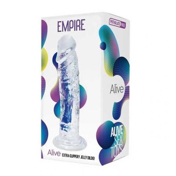Alive Przezroczyste Dildo 19,3 cm Empire Jelly Dildo Clear - dildo (przezroczysty)