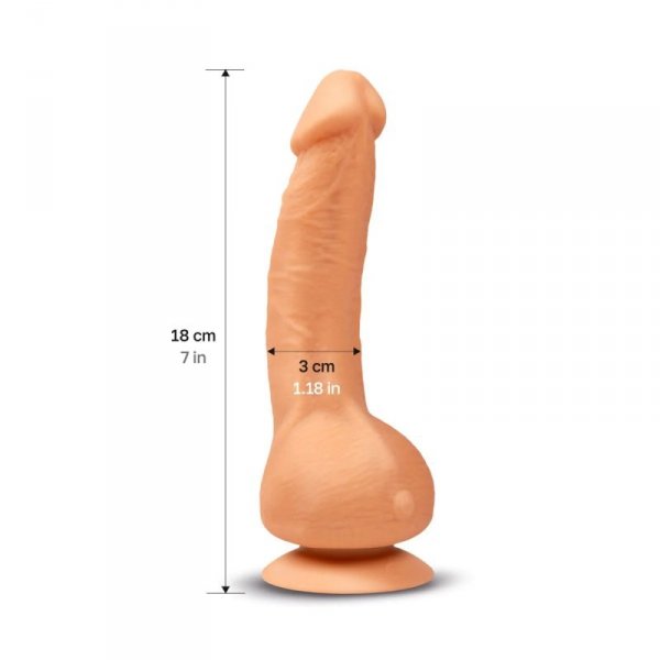 Gvibe Greal Mini Flesh - wibrujące dildo z przyssawką (cieliste)