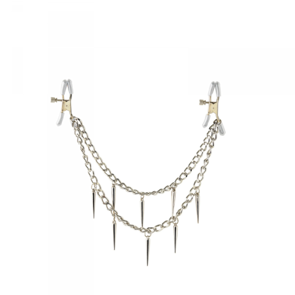 Pipedream Fetisch Fantasy Series Rock Hard Nipple Clamps Silver - zaciski na sutki (srebrny)