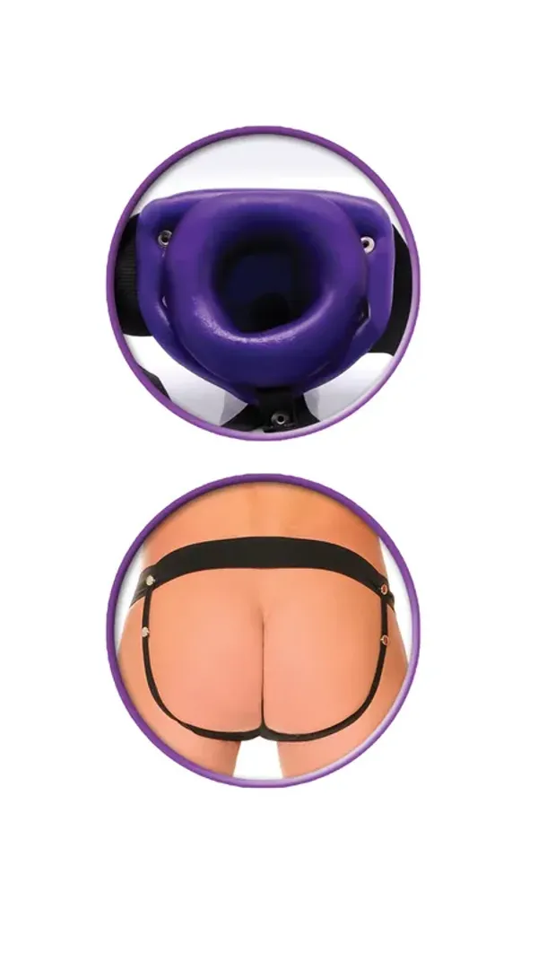 Fetish Fantasy Strap-on Series  For Him or Her Hollow Strap-On Purple (fioletowy)