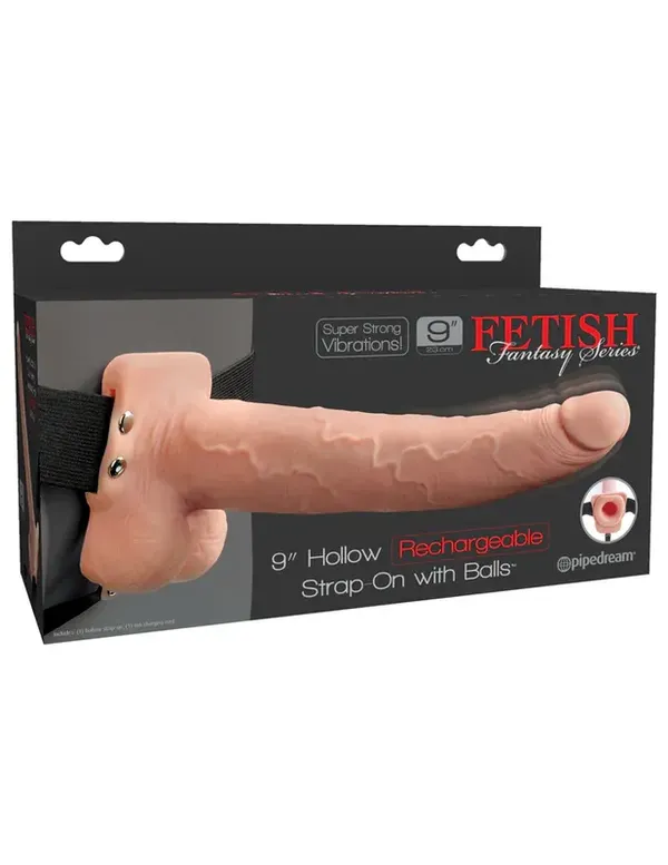 Fetish Fantasy Series  9&quot; Hollow Strap-on Light (cielisty)
