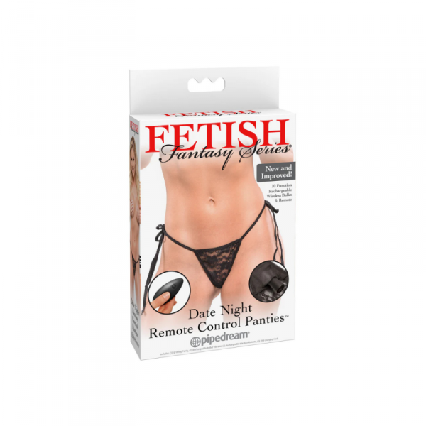 Fetish Fantasy Wibrator Series Date Night Remote Control Panties - wibrujące pantalony na pilota (moro)