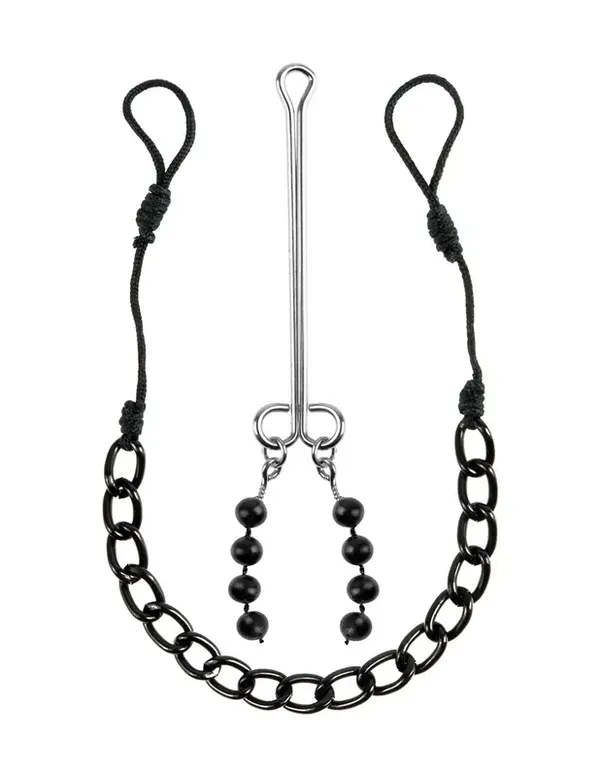 Fetish Fantasy Biżuteria Series Limited Edition Nipple &amp; Clit Jewelry Black  (czarny)