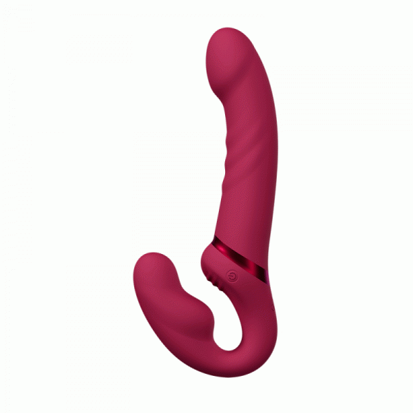 Lovense Lapis - podwójny strap-on (czerwony)