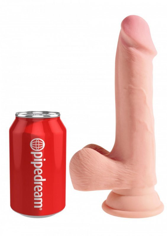 King Cock dildo - Plus 7,5'' Triple Density Cock with Balls sztuczny penis (cielisty)