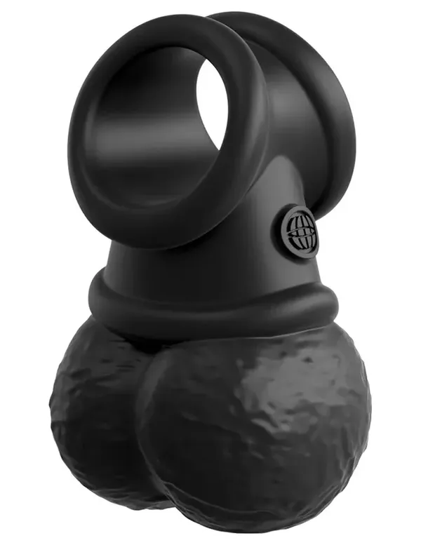 King Cock Elite The Crown Jewels - Vibrating swinging balls - kulki (czarne)