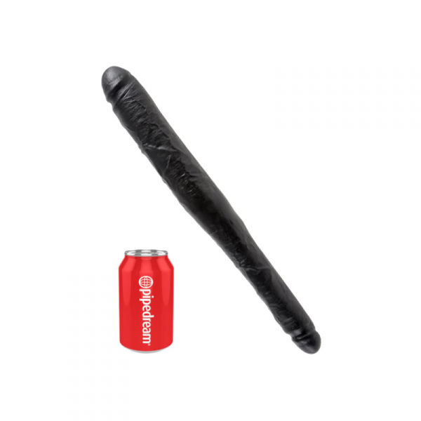King Cock Podwójne Dildo 16&quot; Tapered Double Dildo Black - dildo (czarny)