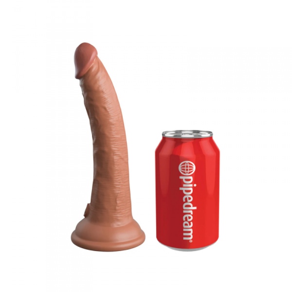 King Cock Silikonowe dildo Elite 7&quot; Dual Density Silicone Cock Tan - dildo (cielisty)