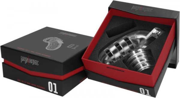 ManCage Model 01 Chastity 3.5'' Cock Cage - męski pas cnoty (przezroczysty)