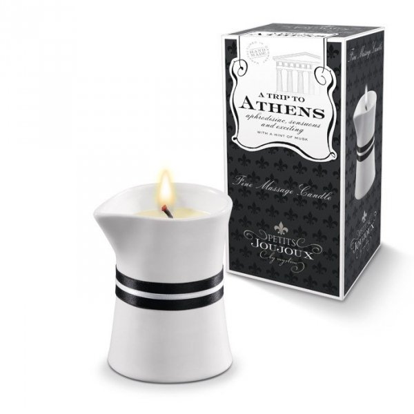 Petits Joujoux Fine Massage Candles A trip to Athens (mała) - świeca do masażu (piżmo i paczula)