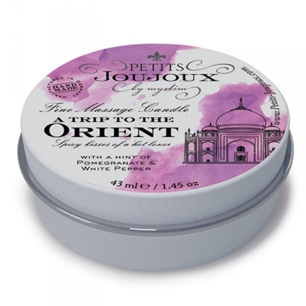 Petits Joujoux Fine Massage Candles A trip to the Orient (33 g) - świeca do masażu (owoc granatu i biały pieprz)