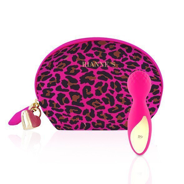 Rianne S Essentials Lovely Leopard Mini - Mini Wibrator Różdżka (różowy)
