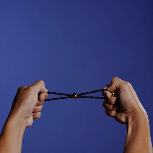 Upko Adjustable Cock Ring - pierścień erekcyjny (czarny)