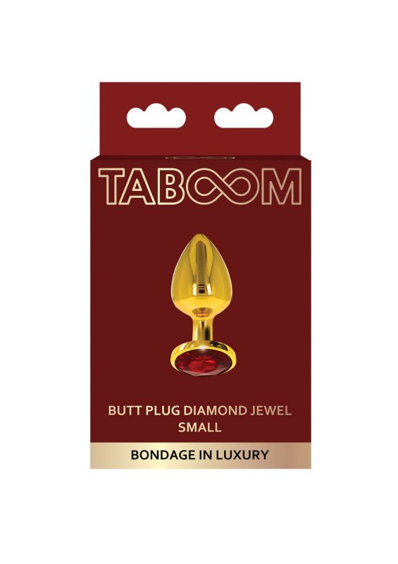 Taboom Butt Plug With Diamond Jewel Gold S - korek analny (złoty)