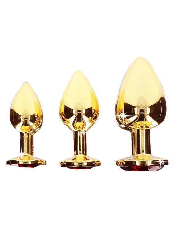 Taboom Butt Plug With Diamond Jewel Gold M - korek analny (złoty)
