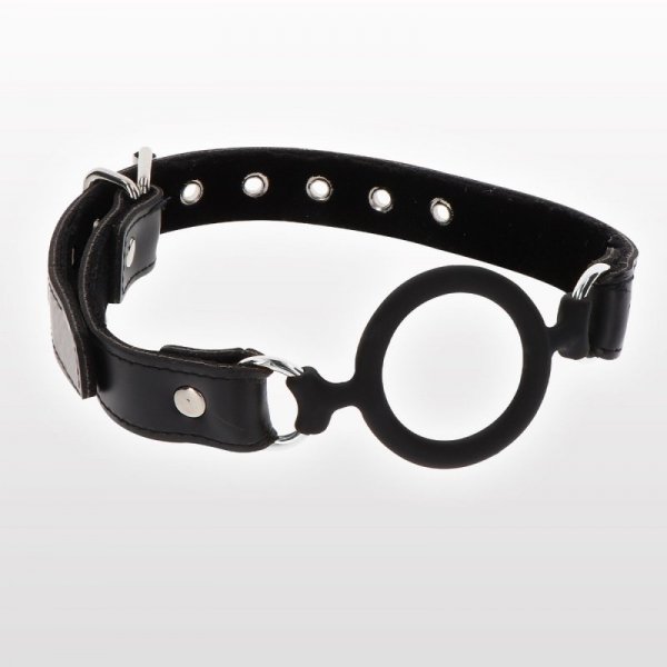 Taboom Open Ring Gag - knebel (czarny)