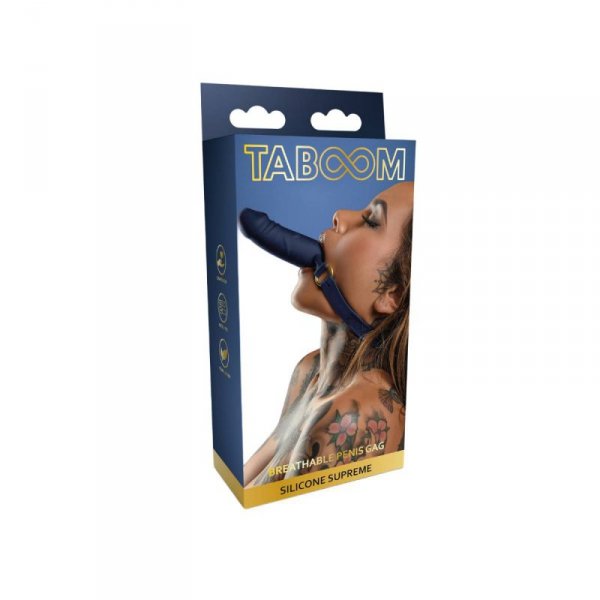 Taboom knebel Silicone Breathable Penis Gag - knebel (czarny)