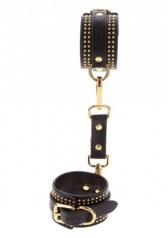 Taboom kajdanki na kostki Vogue Studded Ankle Cuffs Set - wiązanie (czarny)