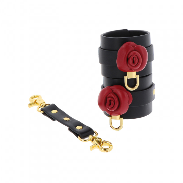 Taboom  Wild Roses Ankle Cuffs - kajdanki na kostki (czarny)