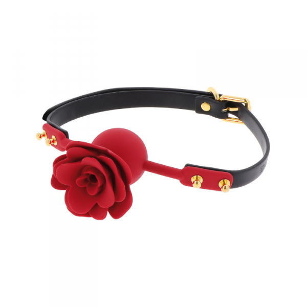 Taboom Wild Roses Ball Gag - knebel (czarny)