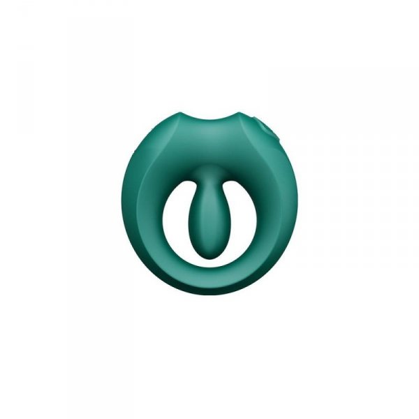 Zalo Apis Turquoise Green - pierścień erekcyjny ze stymulatorem (zielony)