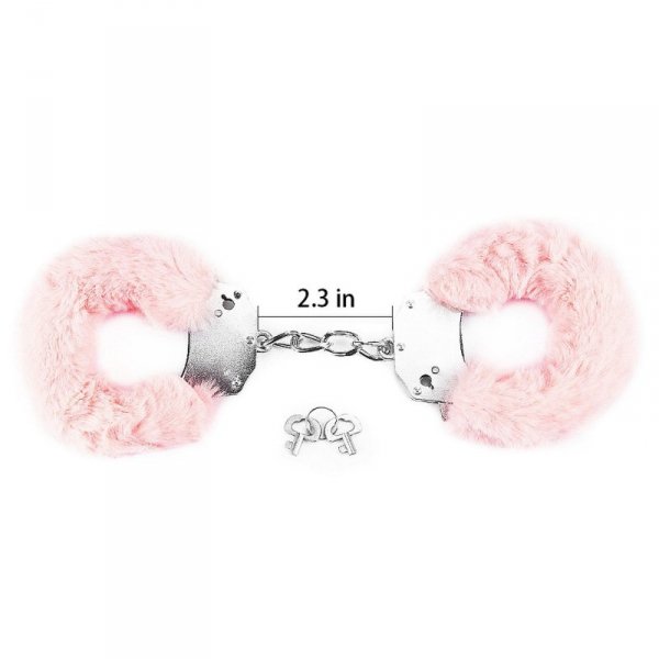 Fetish Pleasure Fluffy Handcuffs Pink