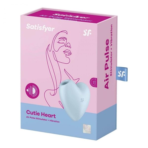 Satisfyer Stymulator-Cutie Heart (Blue) - masażer łechtaczki (niebieski)