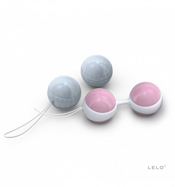 Kulki gejszy LELO - Luna Beads Mini (jasnoróżowe/jasnoniebieskie)