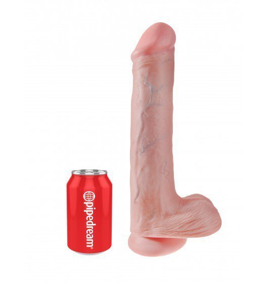 King Cock dildo - 13'' Cock with Balls sztuczny penis (cielisty)