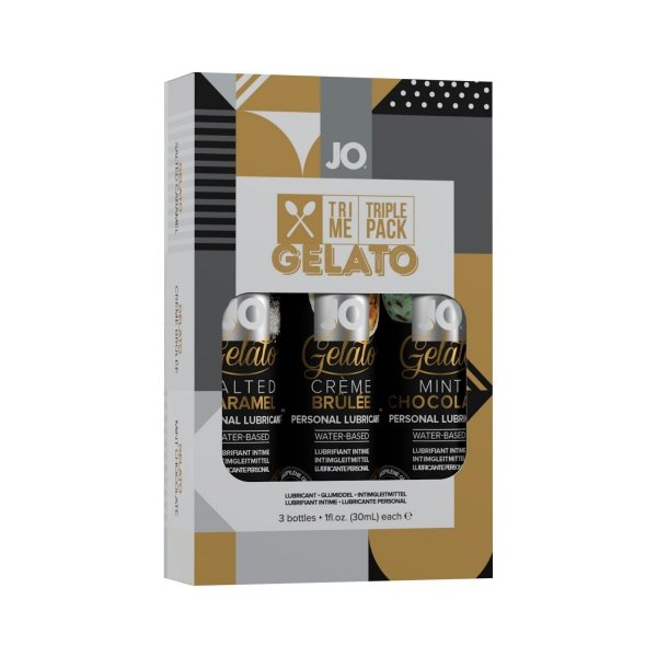 System JO Tri Me Triple Pack Gelato - zestaw lubrykantów smakowych 3x30 ml