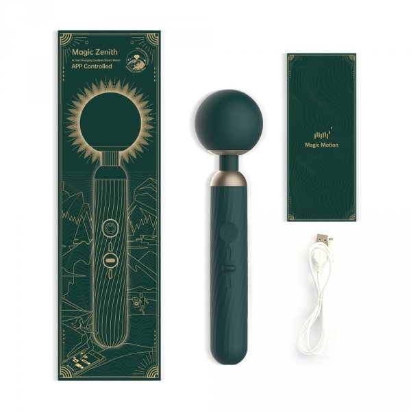 Magic Motion - Znith App Controlled Cordless Smart Wand - masażer do ciała  (zielony)