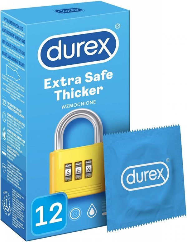 Durex Extra Safe Thicker - Prezerwatywy wzmocnione (1op./12szt.)