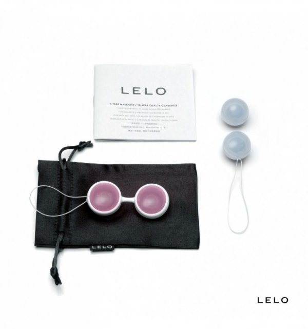 Kulki gejszy LELO - Luna Beads Mini (jasnoróżowe/jasnoniebieskie)