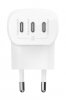 Ładowarka Belkin BoostCharge 3 Port USB-C PD 3.1 PPS Wall Charger 67W White