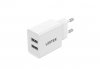 UNITEK ŁADOWARKA 2X USB-A, 12W, BIAŁA, P1113A-EU