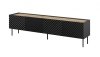 Szafka RTV 4D ONDA 200x40x35-54 czarny (stojąca lub wisząca)