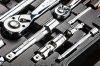 Neo Klucze nasadowe 1/4 1/2 zestaw 77szt CrV 08-915