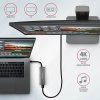 Axagon HMC-5G2 stacja dokująca USB 3.2 Gen 2 (3.1 Gen 2) Type-C Szary