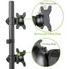 Techly ICA-LCD 2520V uchwyt / stojak do monitorów 68,6 cm (27) Biurko Czarny