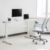 Biurko ręczna regulacja wys  Ergo Office, max 40 kg, max wys 117cm,  z blatem do pracy stojąco siedzącej, ER-401 W